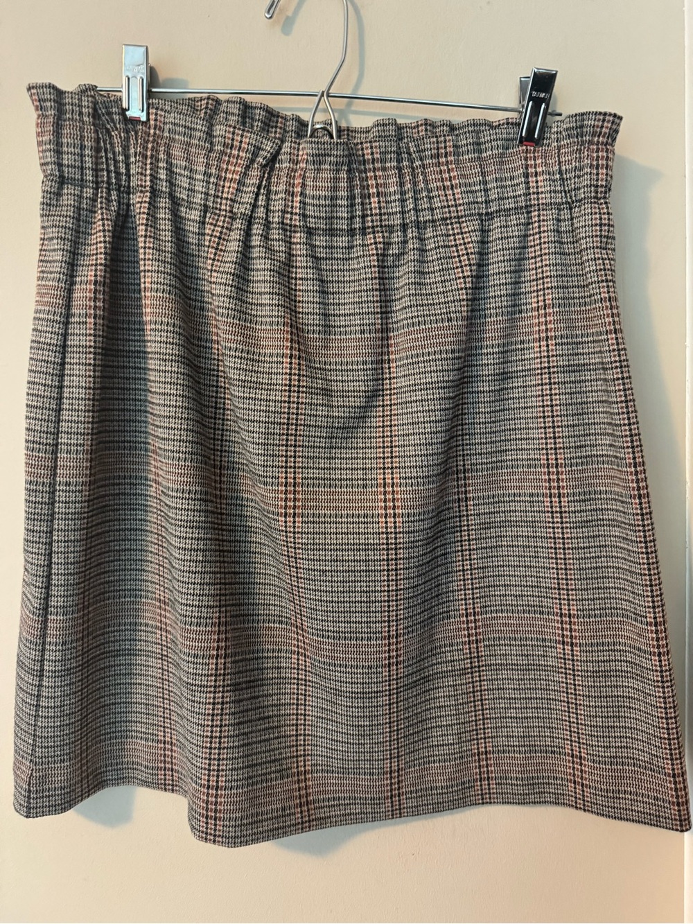 EUC LOFT Paperbag Houndstooth Skirt